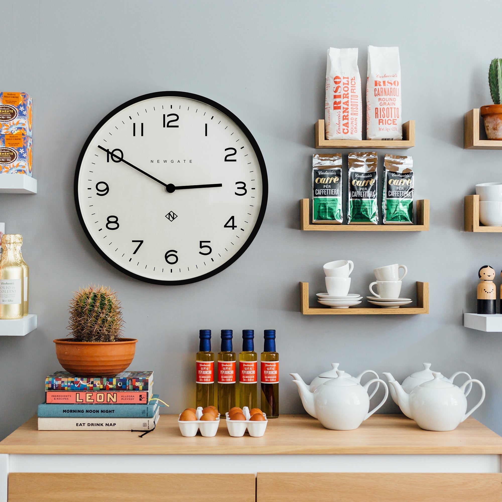 Buy Newgate Echo Number One Wall Clock Black 54cm Online – Oh Clocks