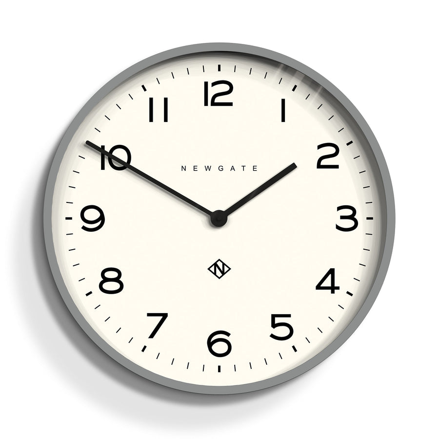 Newgate Echo Number One Wall Clock Posh Grey 54cm NGNUMONE149PGY 1