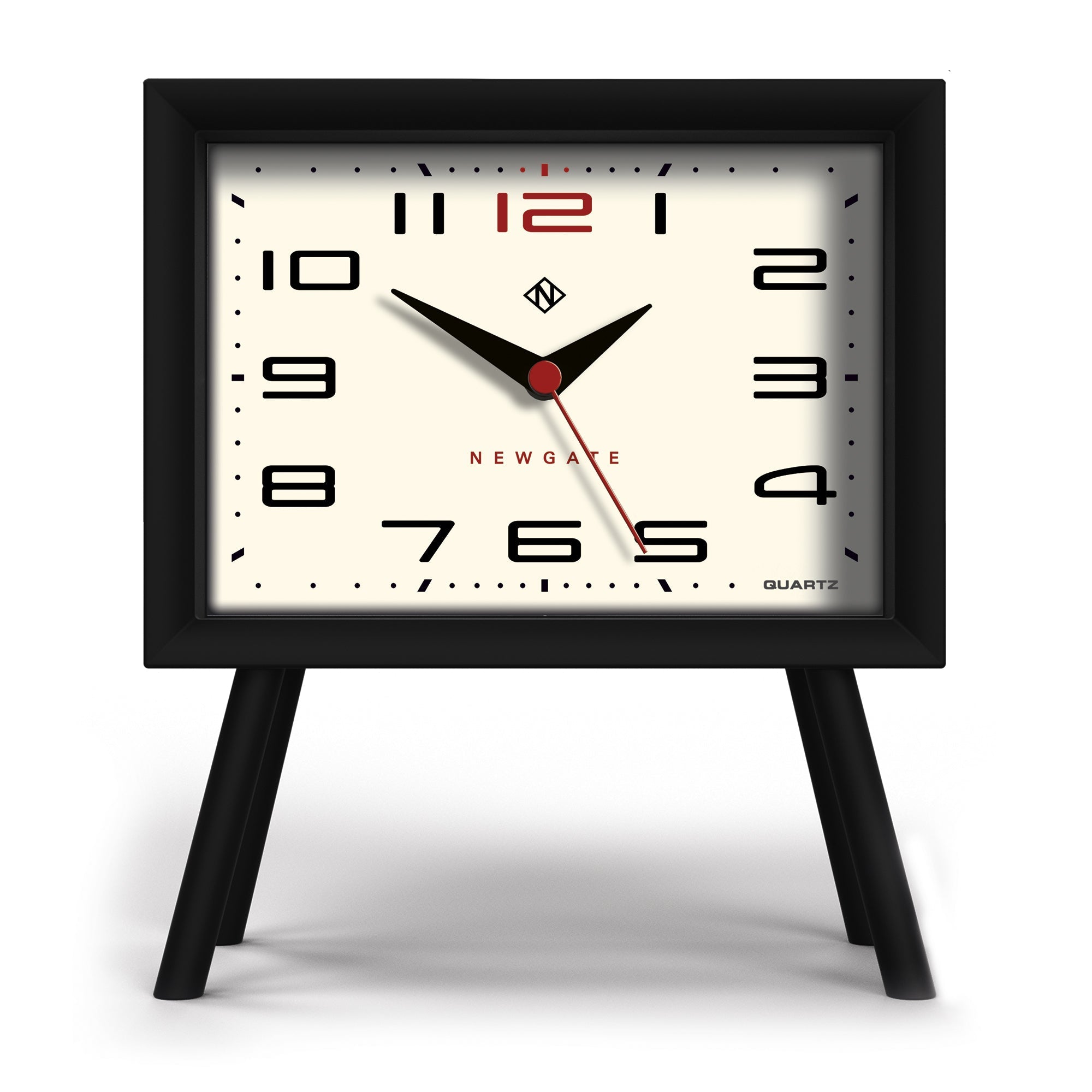 Buy Newgate Henry Mantel Clock Black and Cream 19cm Online – Oh Clocks