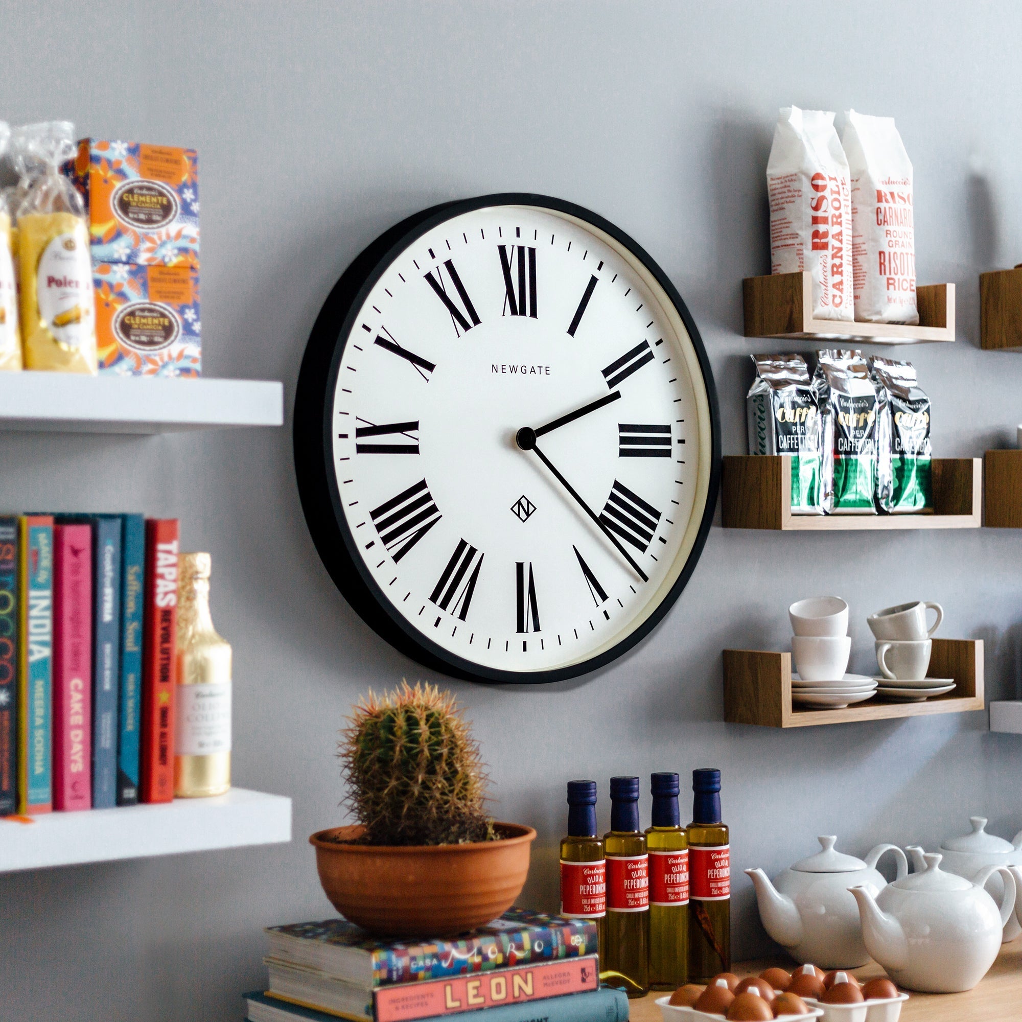 Buy Newgate Italian Number One Wall Clock Black 54cm Online – Oh