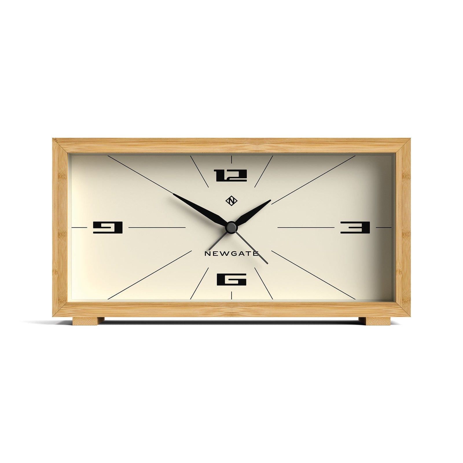 Newgate Lemur Retro Bamboo Alarm Clock 22cm NM-ALM/LEM324LB 1