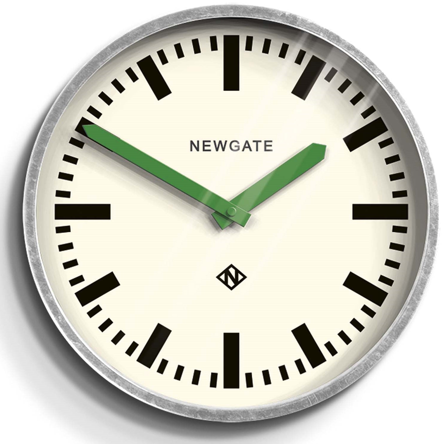 Buy Newgate Luggage Wall Clock Galvanised Green Hands 30cm Online Oh