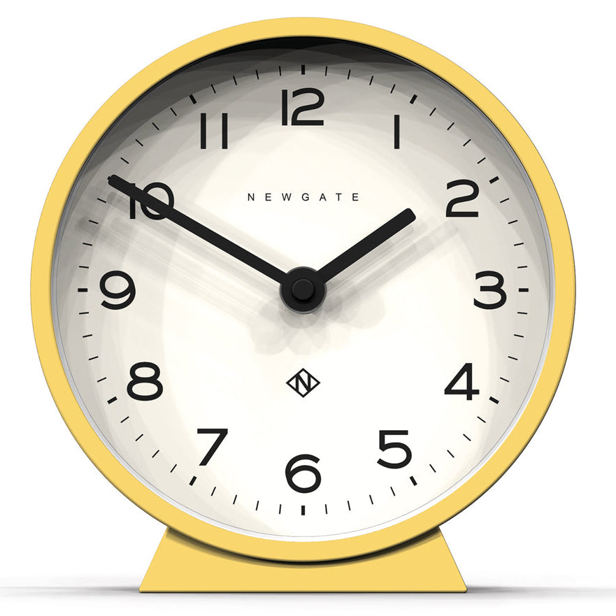 Newgate M Mantel Clock Cheeky Yellow 17cm NGMMAN678CHY 1