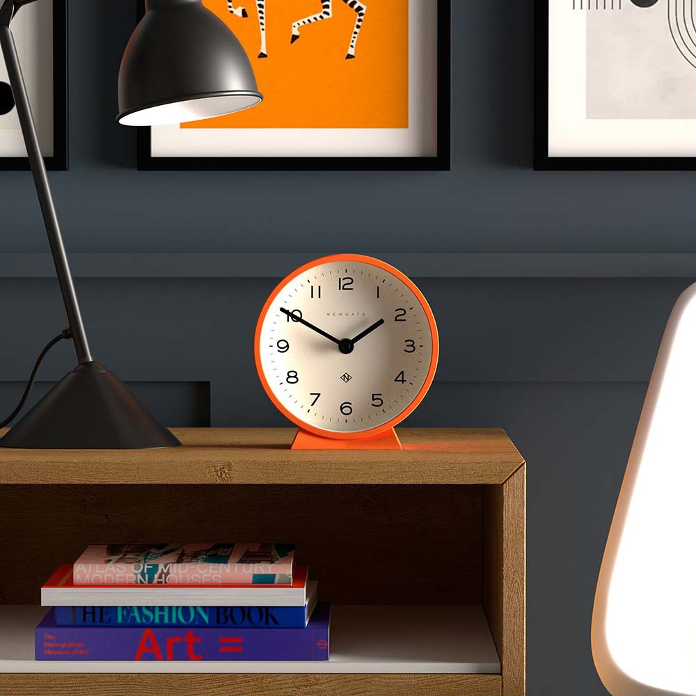 Newgate M Mantel Clock Orange 17cm NGMMAN678PO 3