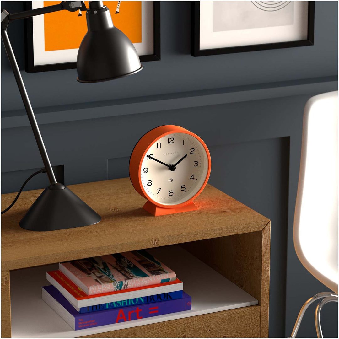 Newgate M Mantel Clock Orange 17cm NGMMAN678PO 4