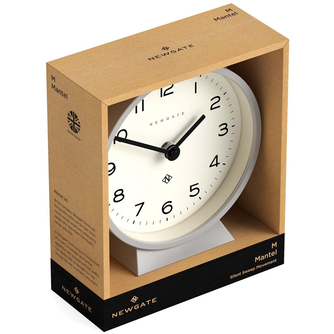 Newgate M Mantel Clock Posh Grey 17cm NGMMAN678PGY 5