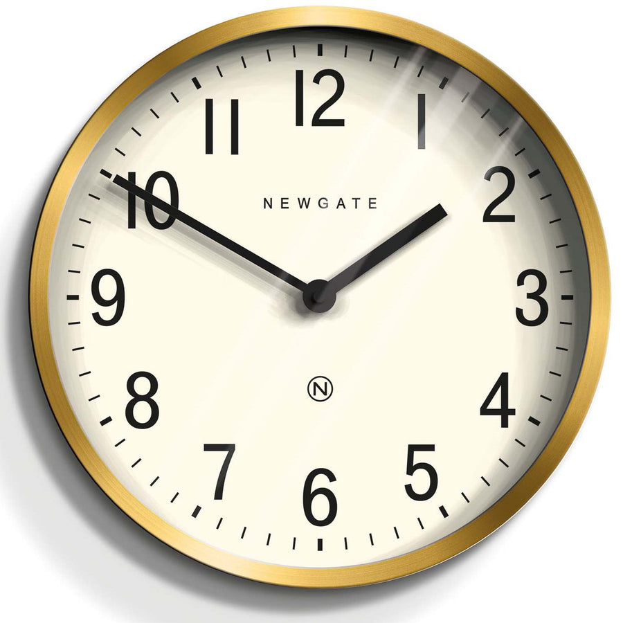 Newgate Master Edwards Wall Clock Radial Brass 30cm NGLUGG371RAB 1