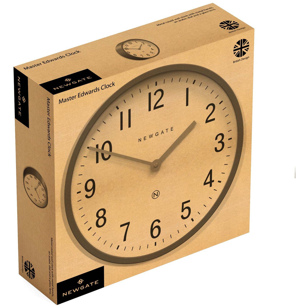 Newgate Master Edwards Wall Clock Radial Brass 30cm NGLUGG371RAB 6
