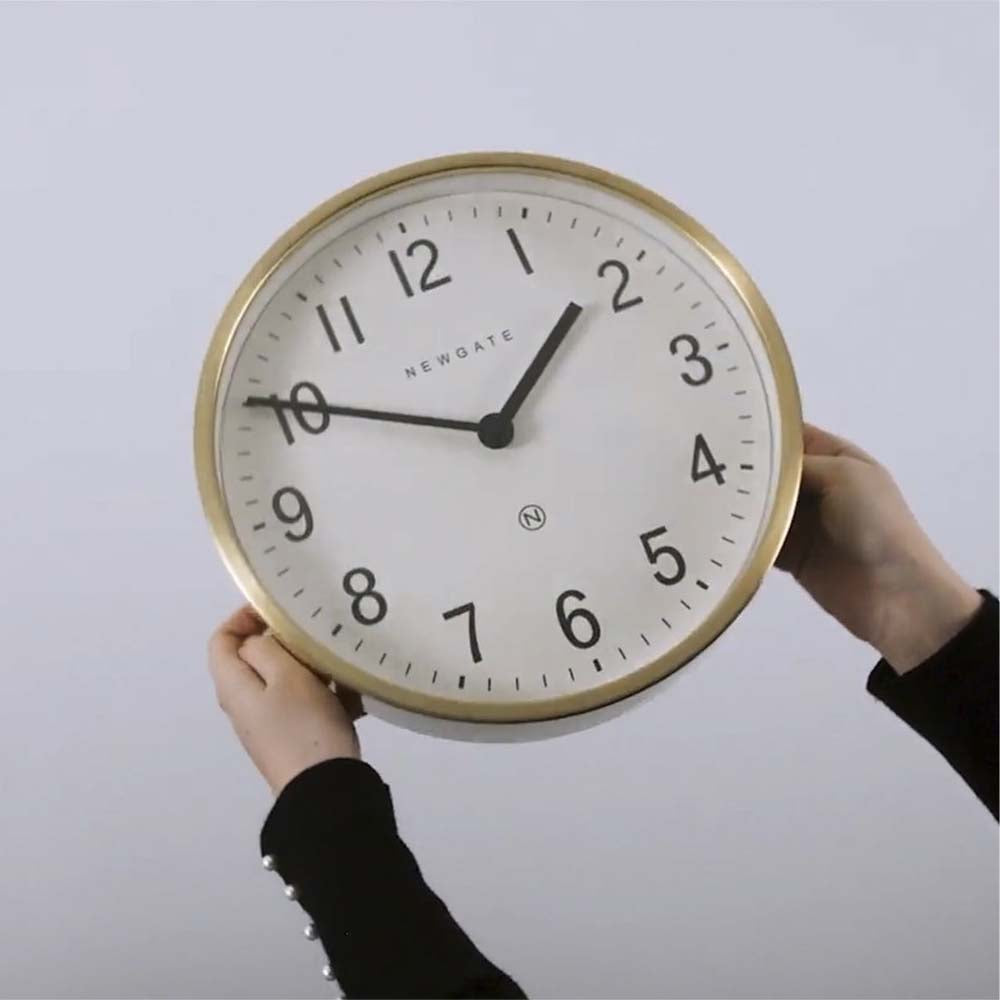 Neefate Clock Buy Newgate Master Edwards Wall Clock Radial Brass 30cm Online – Oh Clocks