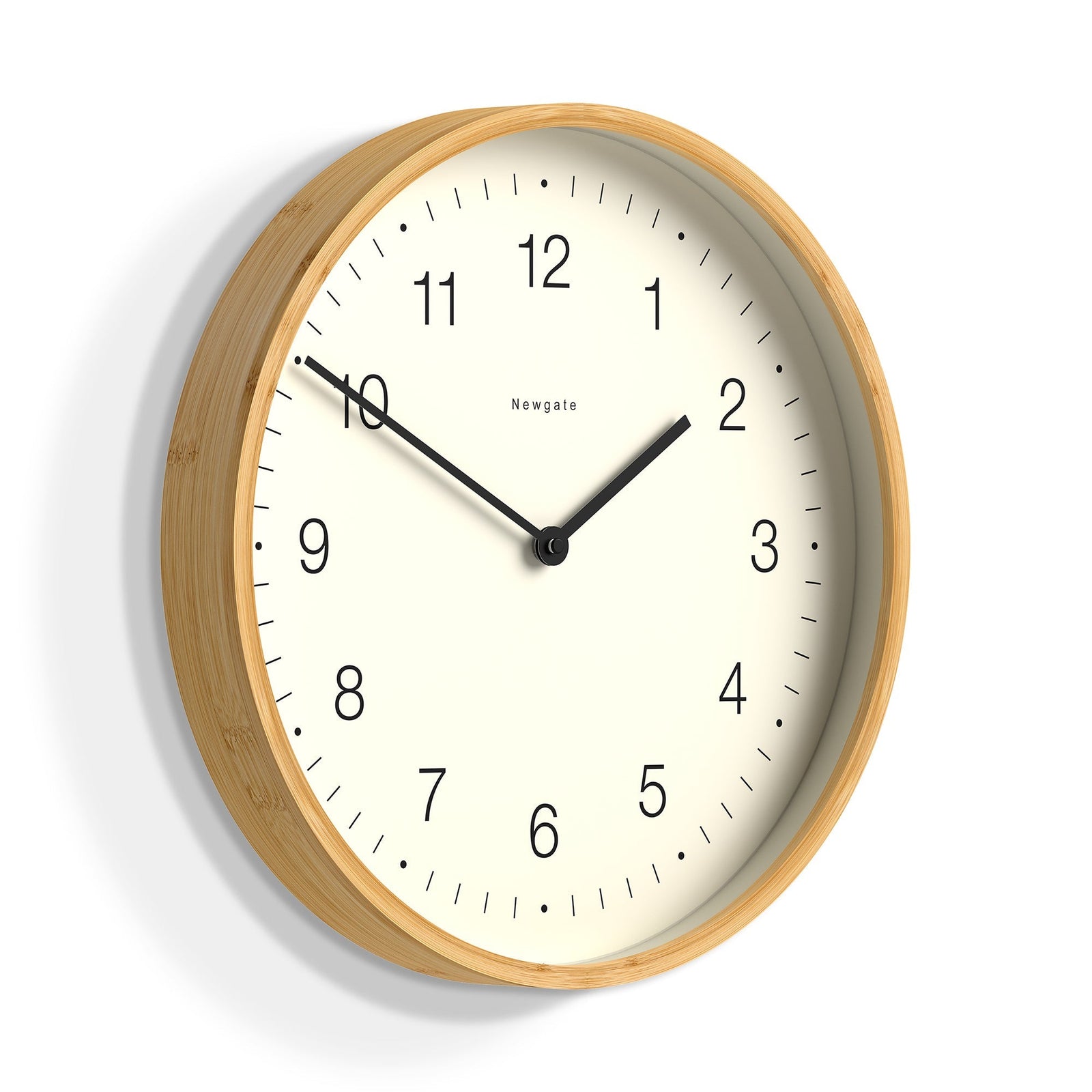Newgate Mauritius Bamboo Wall Clock Mongoose Dial 38cm NM-MAU236LB 2