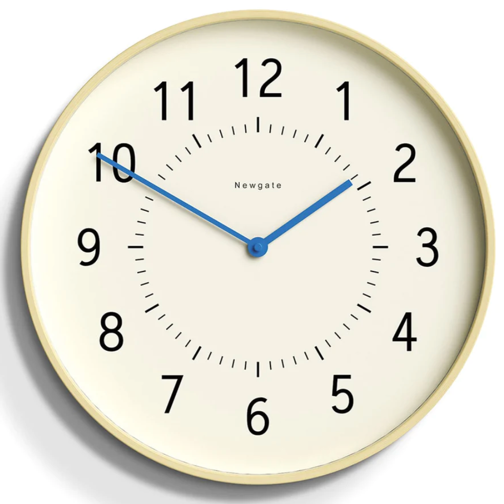 Newgate Monopoly Plywood Wall Clock Blue Hands 41cm NGMON264PLY40ICE 1