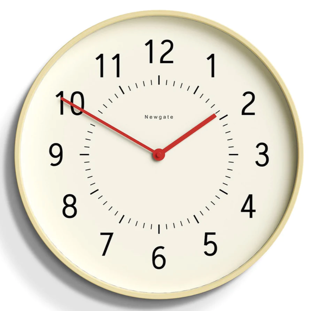 Newgate Monopoly Plywood Wall Clock Red Hands 41cm NGMON264PLY40FR 1