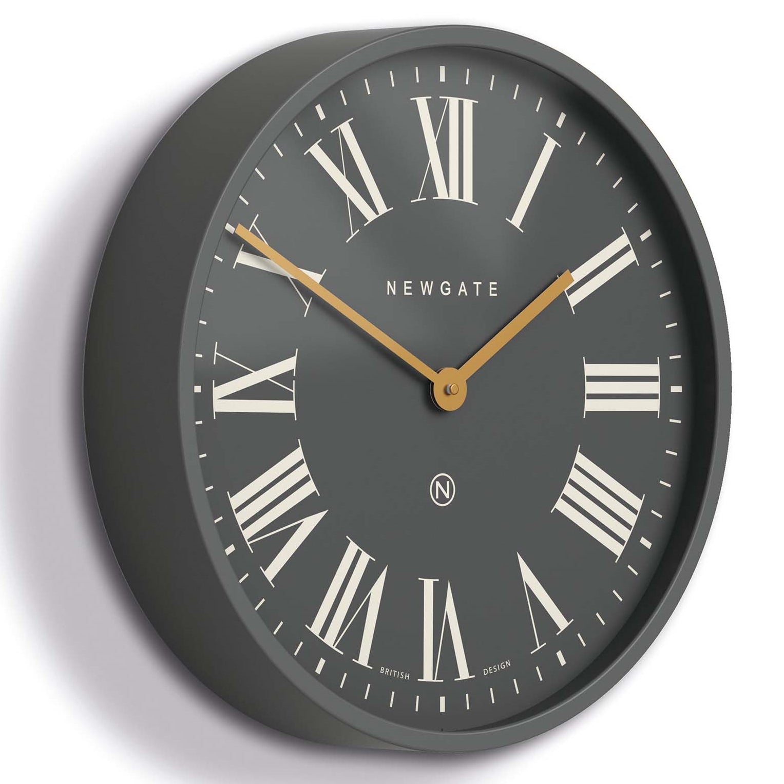 NEWGATE Mr Butler 壁掛け時計 45cm グレー Buy Newgate Mr Butler Wall Clock Moonstone Grey Reverse Dial 45cm