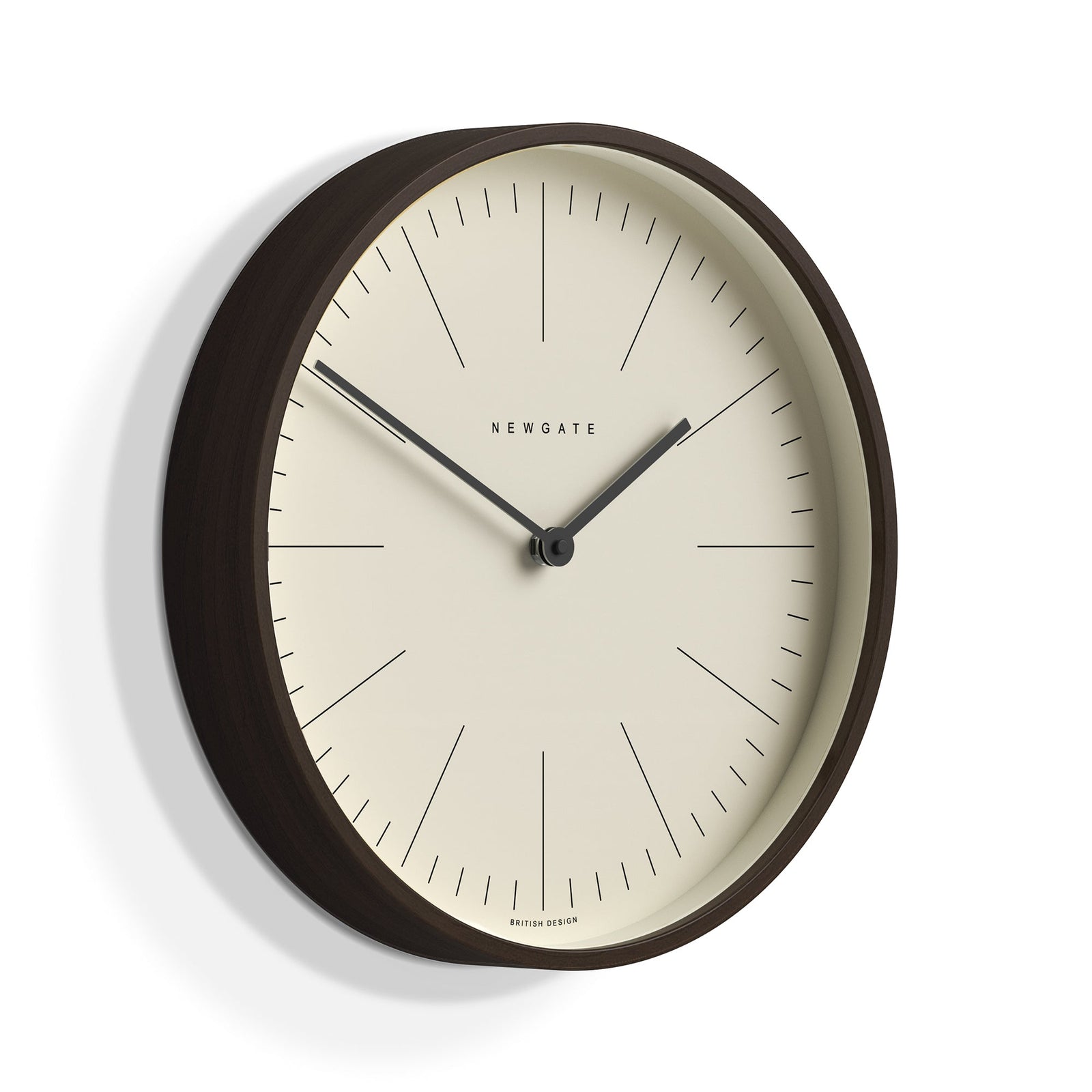 Newgate Mr Clarke Dark Wood Wall Clock Marker Dial 28cm NGMRC160DPLY28 2 #size_28cm