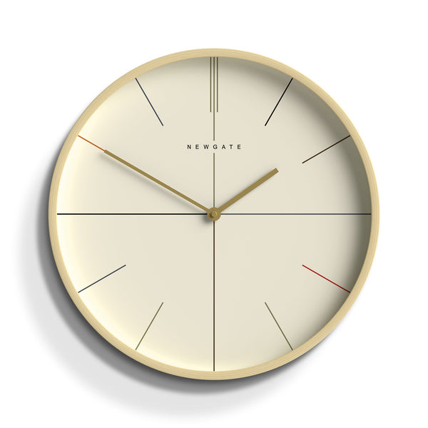 Buy Newgate Mr Clarke Hockey Pale Wood Wall Clock Cream Dial 41cm