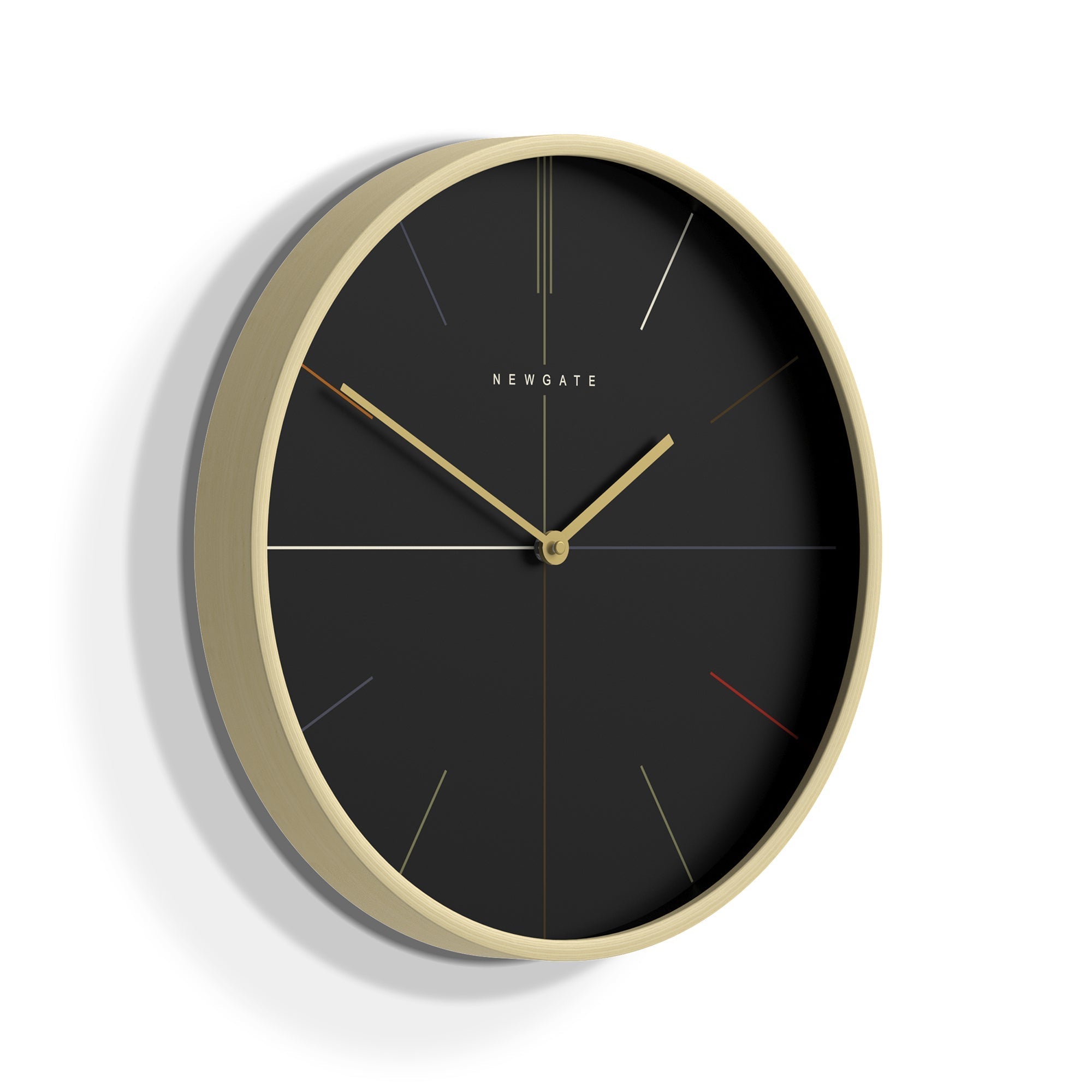 Newgate Mr Clarke Hockey Pale Wood Wall Clock Reverse Dial – Oh Clocks