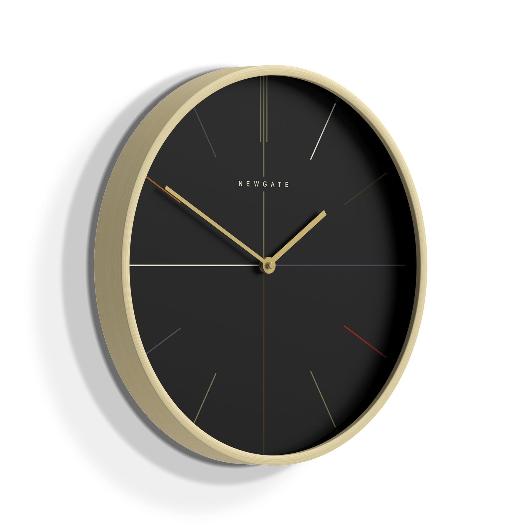 Newgate Mr Clarke Hockey Pale Wood Wall Clock Reverse Dial – Oh Clocks