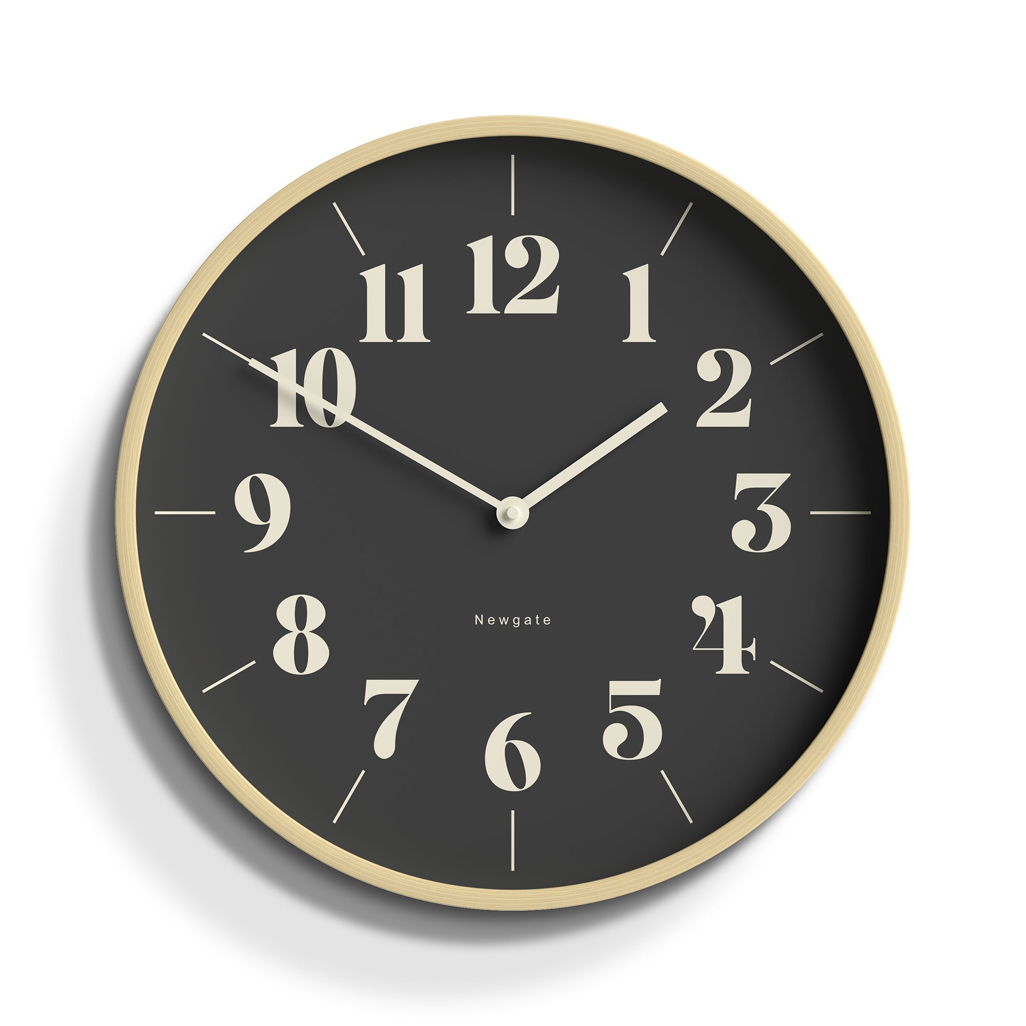 Newgate Mr Clarke Hopscotch Pale Wood Wall Clock Reverse Dial – Oh Clocks