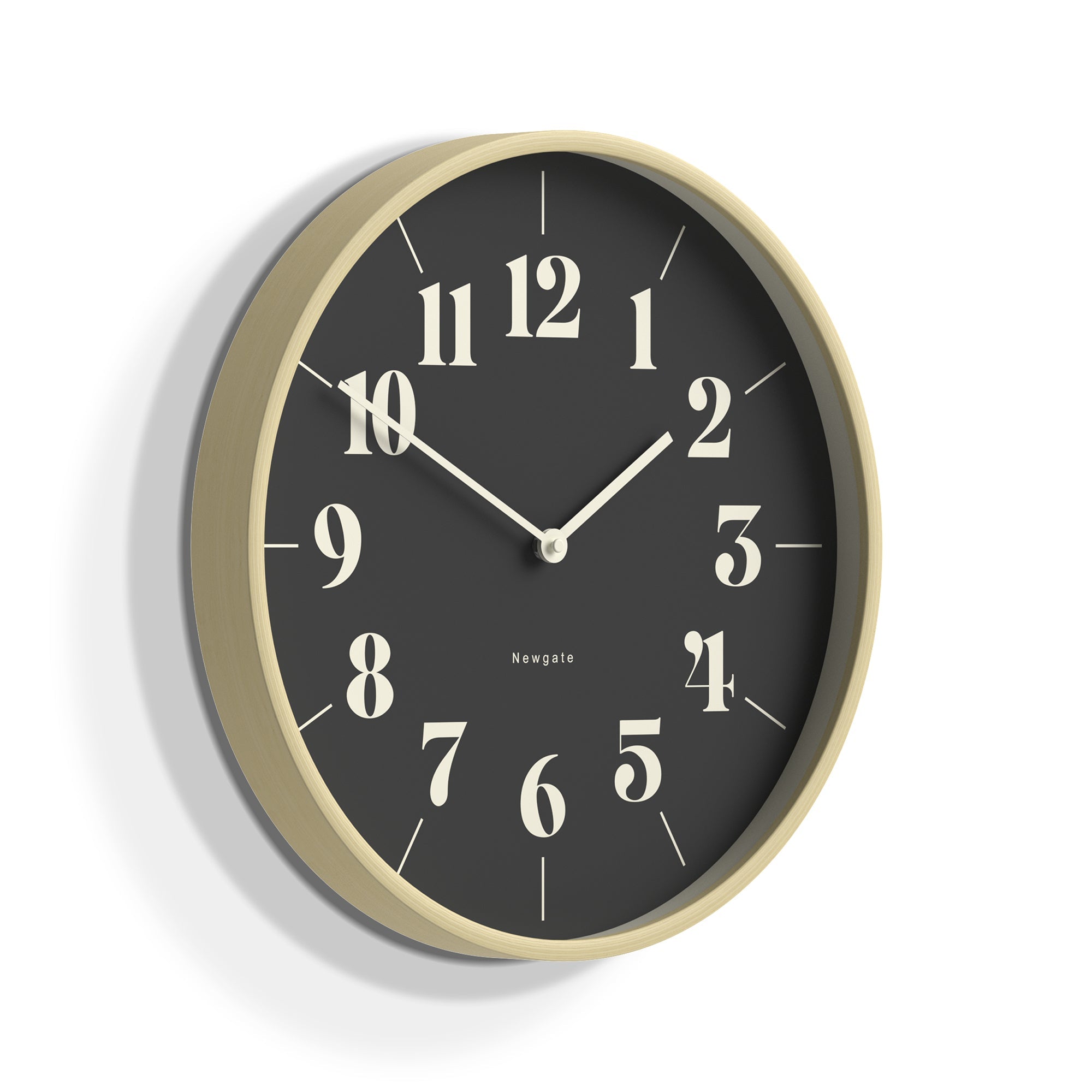 Newgate Mr Clarke Hopscotch Pale Wood Wall Clock Reverse Dial – Oh