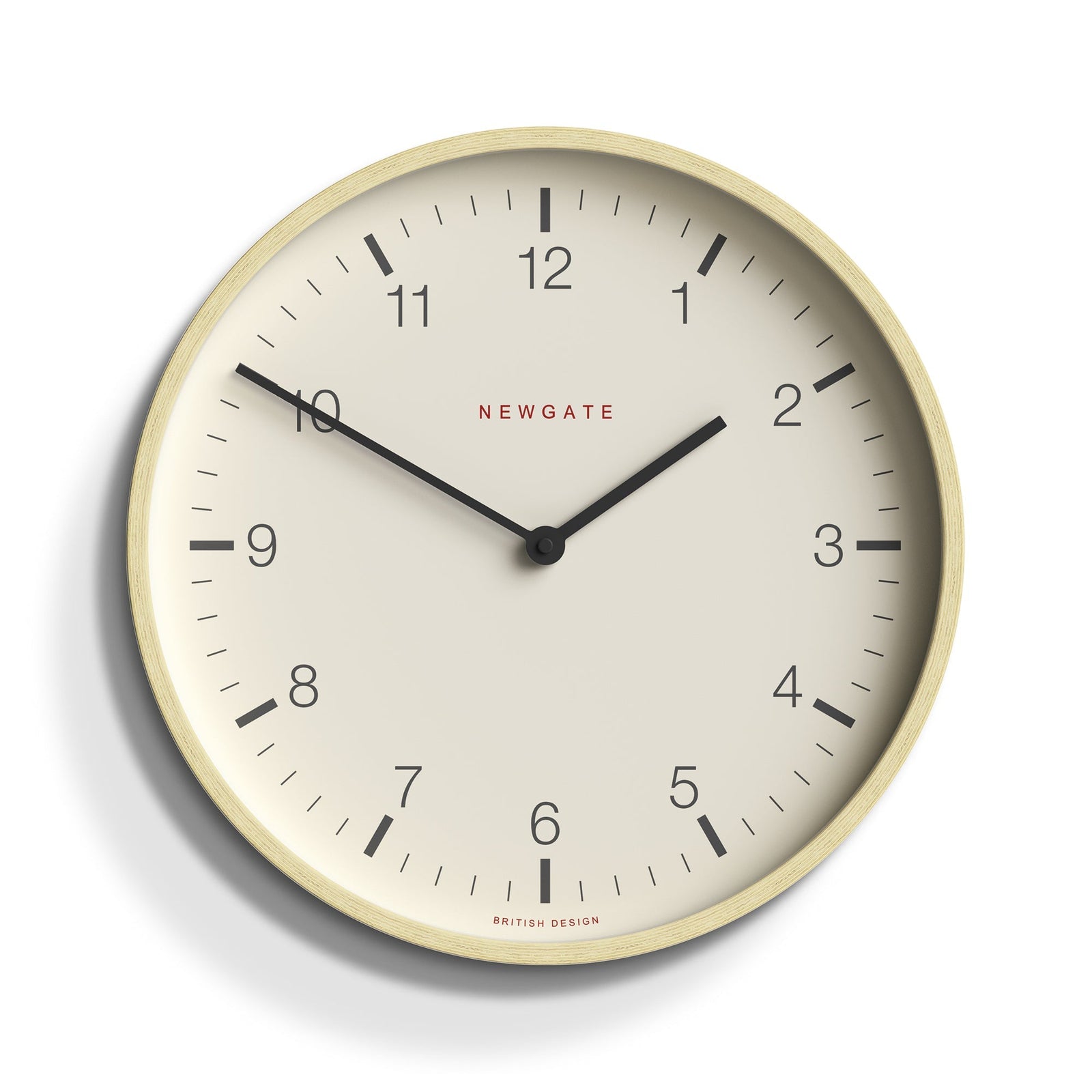 Newgate Mr Clarke Pale Wood Wall Clock Arabic Dial 28cm NGMRC159PLY28 1 #size_28cm