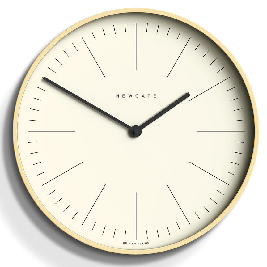 Buy Newgate Mr Clarke Pale Wood Wall Clock Marker Dial 40 41cm