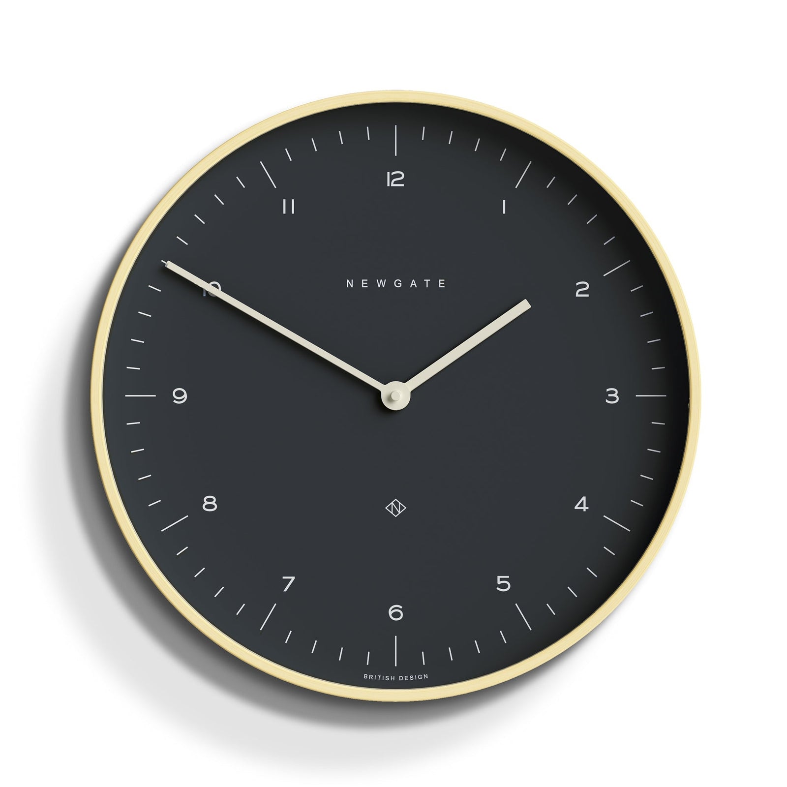 Newgate Mr Clarke Pale Wood Wall Clock Oil Grey Dial 41cm NGMRC130PLY40 1