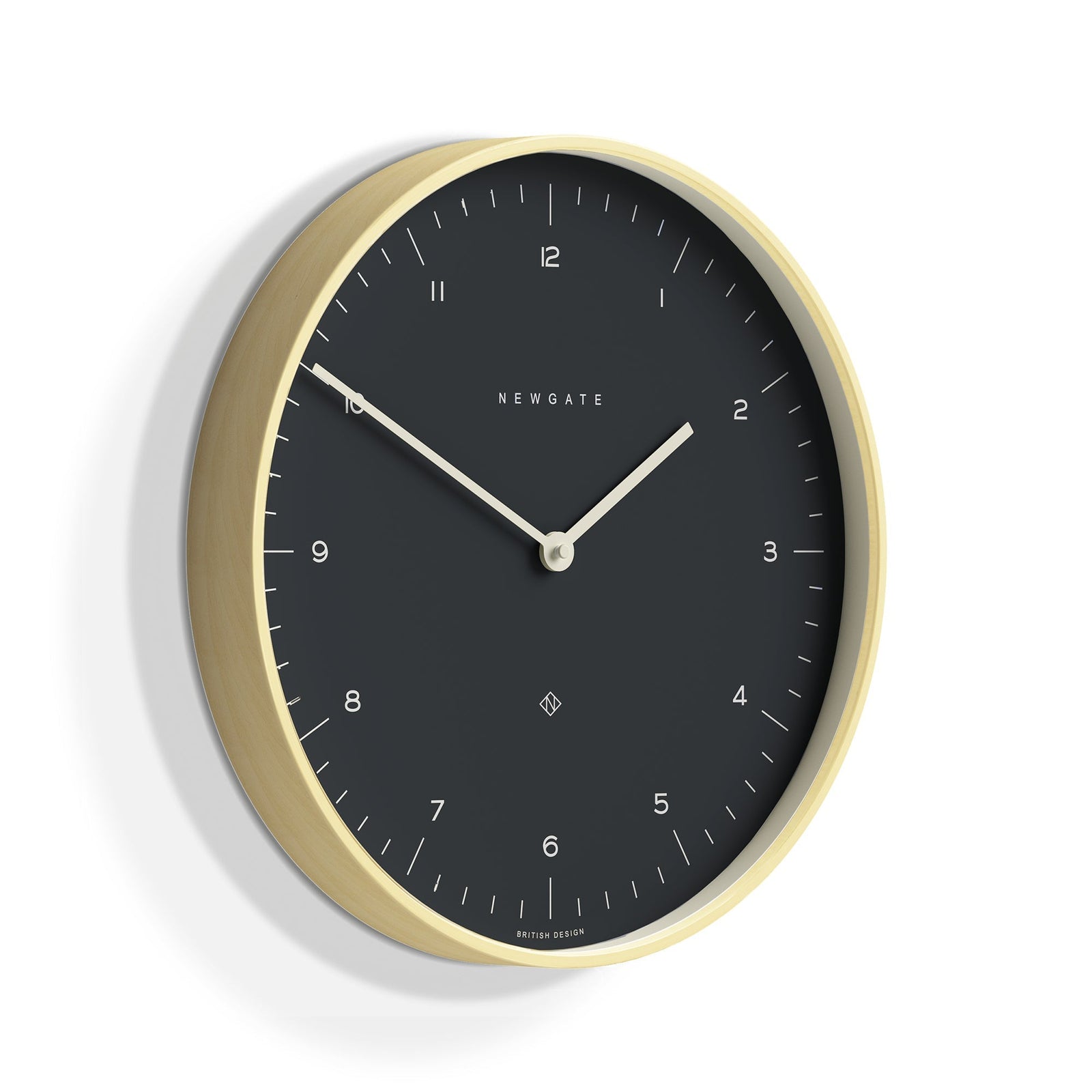 Newgate Mr Clarke Pale Wood Wall Clock Oil Grey Dial 41cm NGMRC130PLY40 2