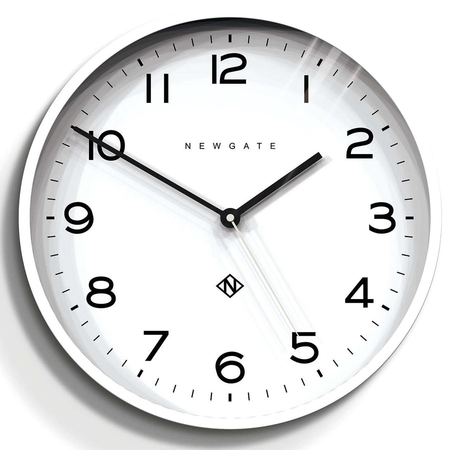 Newgate Number Three Echo Wall Clock Silicone White 38cm NGNUMTHR129PW 1