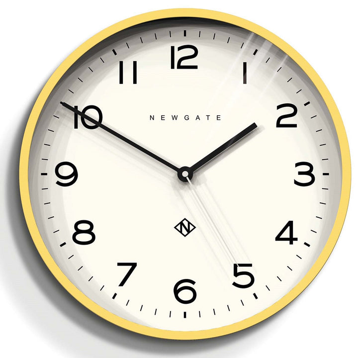 Newgate Number Three Echo Wall Clock Silicone Yellow 38cm NGNUMTHR129CHY 1