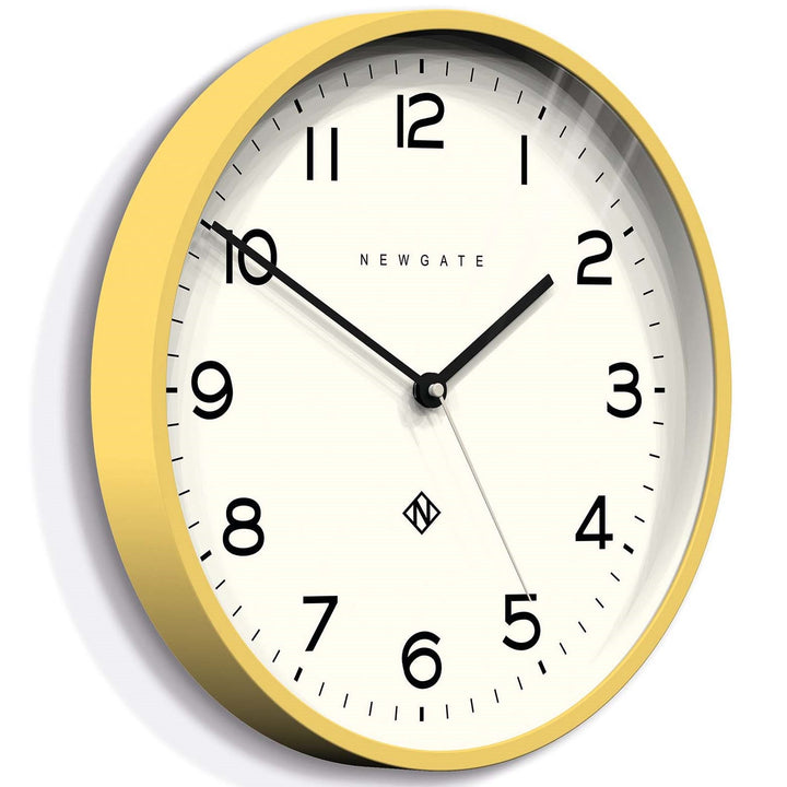 Newgate Number Three Echo Wall Clock Silicone Yellow 38cm NGNUMTHR129CHY 2