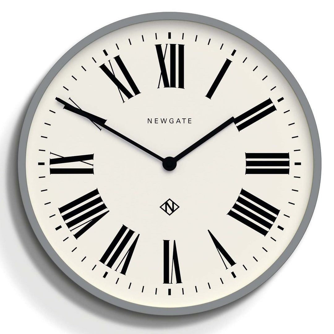 Newgate Number Three Italian Wall Clock Grey 38cm NGNUMTHR148PGY 1