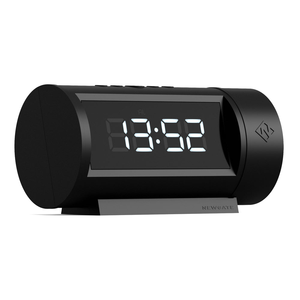 Newgate Pil Tubular LED Alarm Clock Black 18cm NGLED/PIL1 2