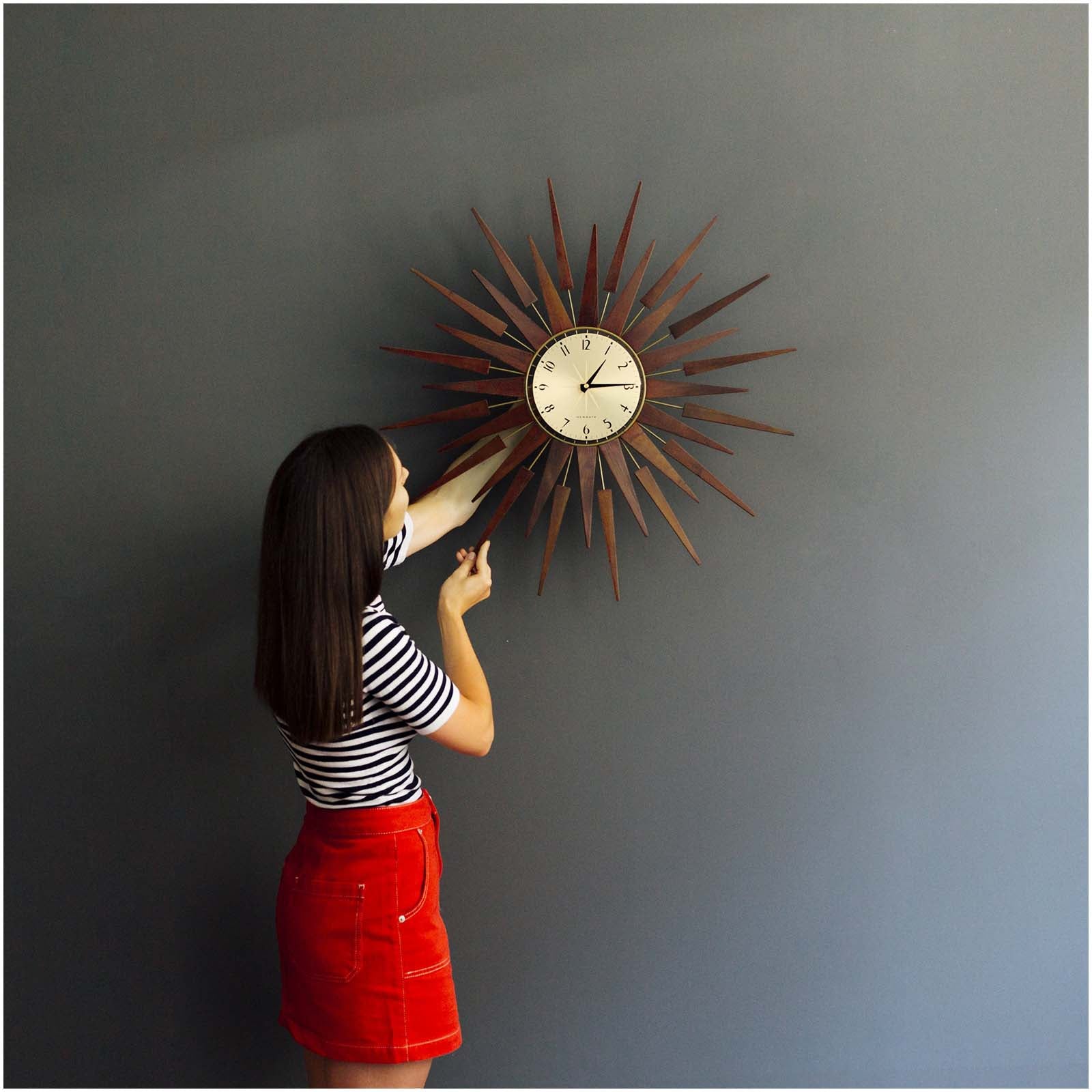 Buy Newgate Pluto Sunburst Wall Clock 67cm Online – Oh Clocks