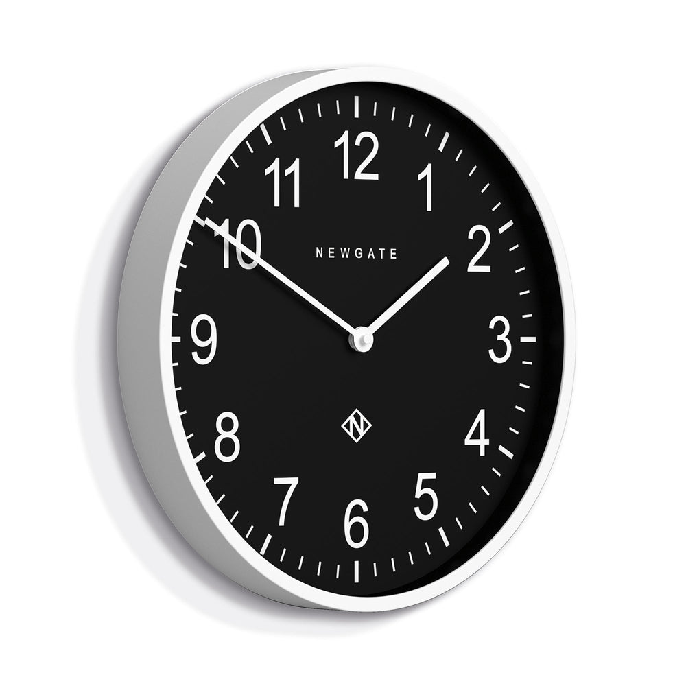Newgate Professor Number Three Wall Clock White and Black 38cm NGNUMTHR436PW 2