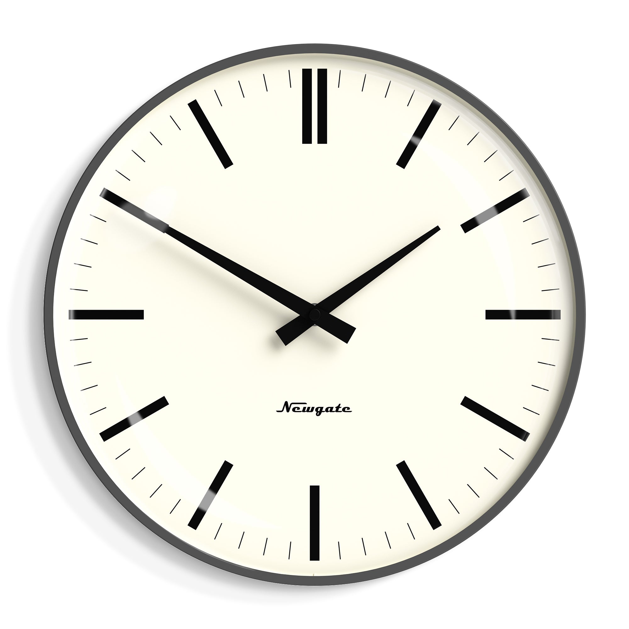 Buy Newgate Radio City Wall Clock Markers Blizzard Grey 33cm – Oh