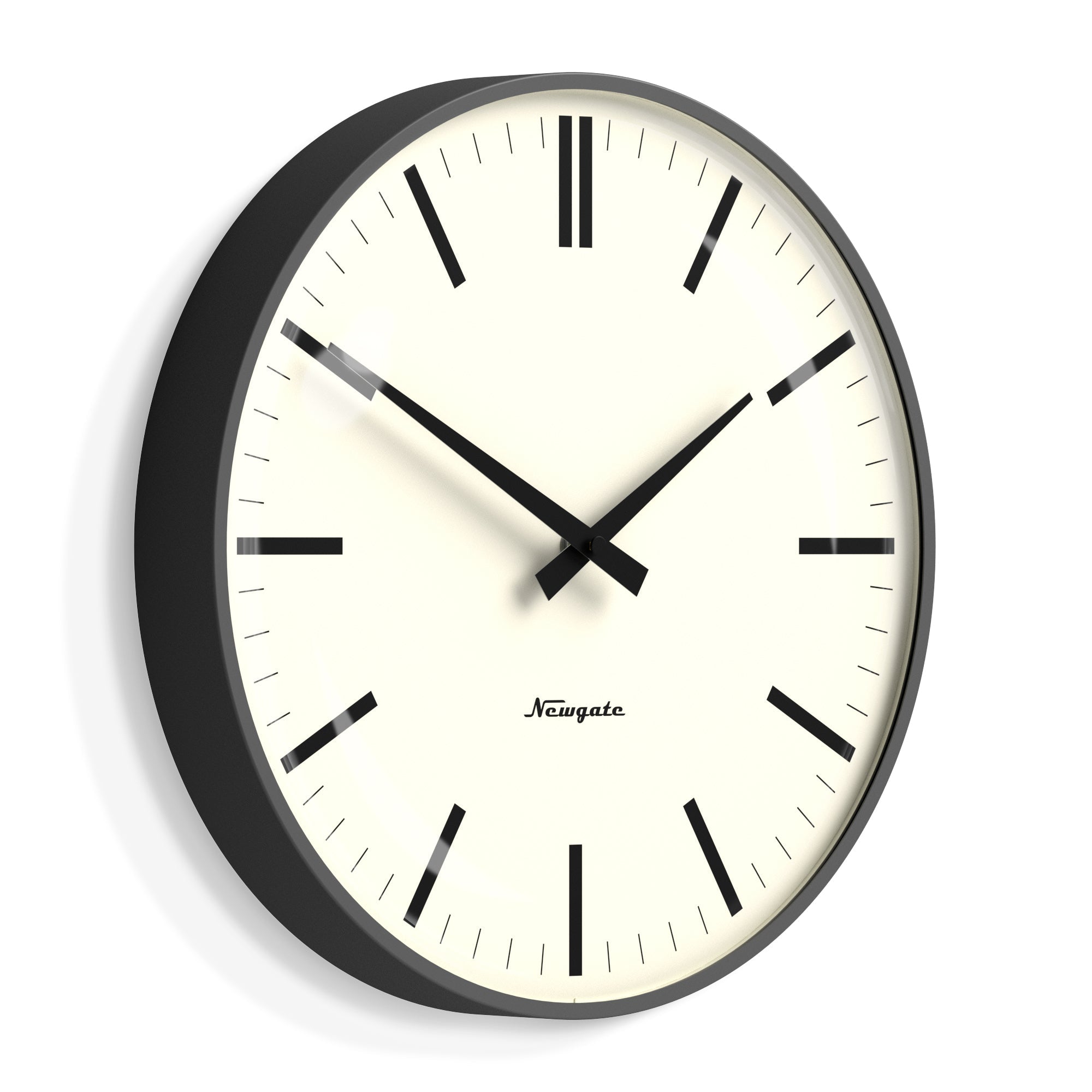 Buy Newgate Radio City Wall Clock Markers Blizzard Grey 33cm – Oh