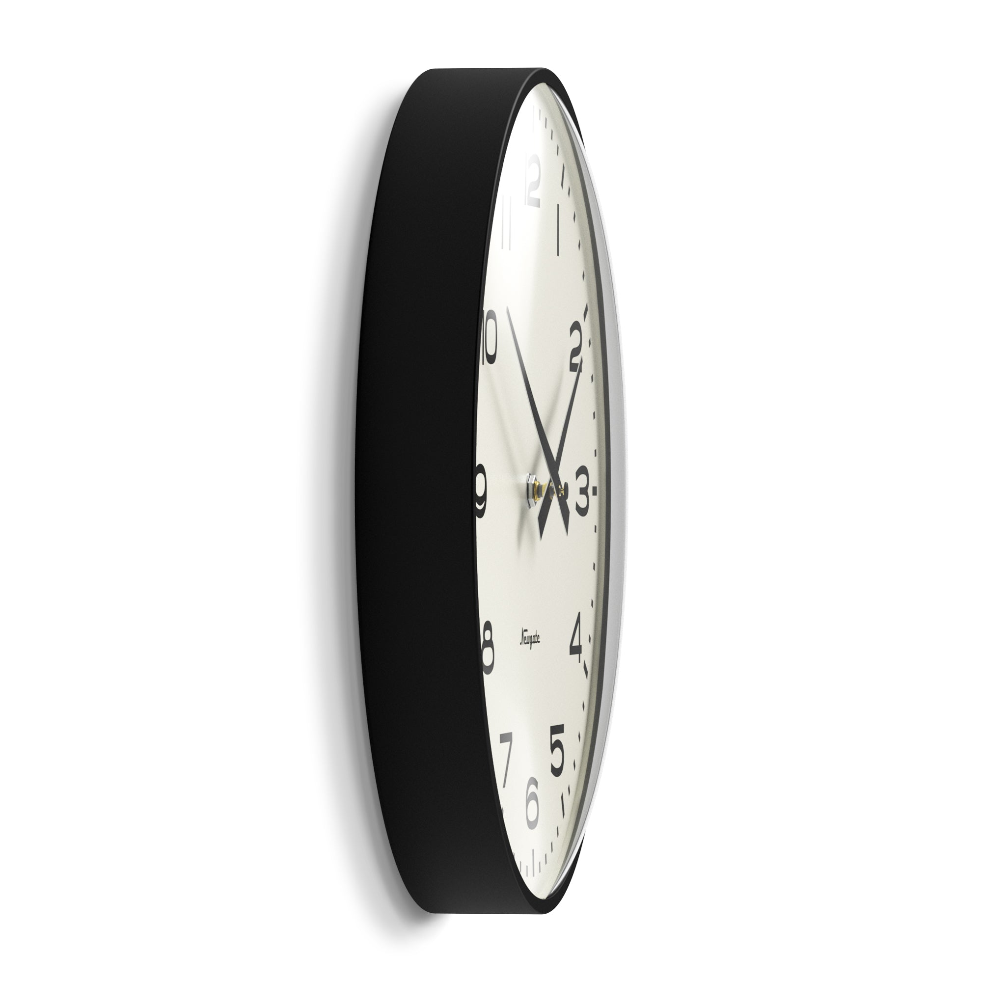 Buy Newgate Radio City Wall Clock Numbers Black 33cm Online – Oh