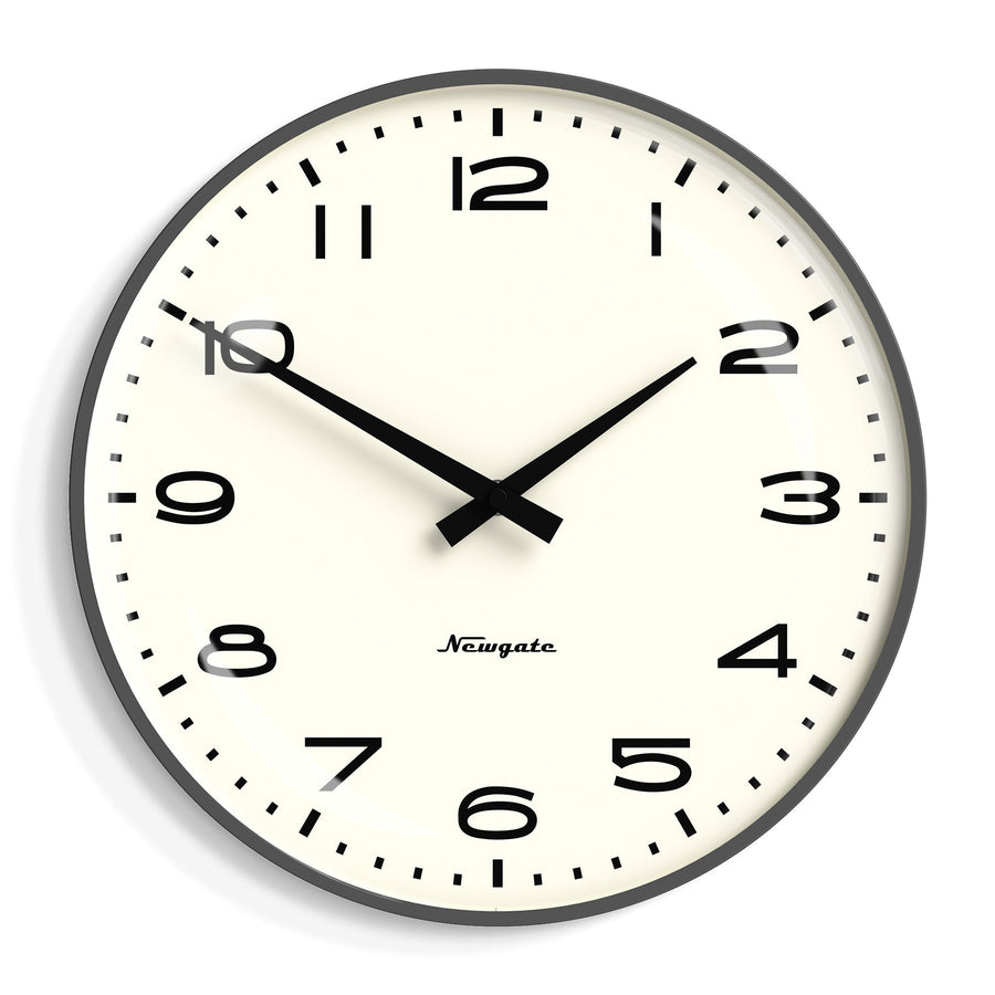 Newgate Radio City Wall Clock Numbers Blizzard Grey 33cm NM-RADC254BGY 1