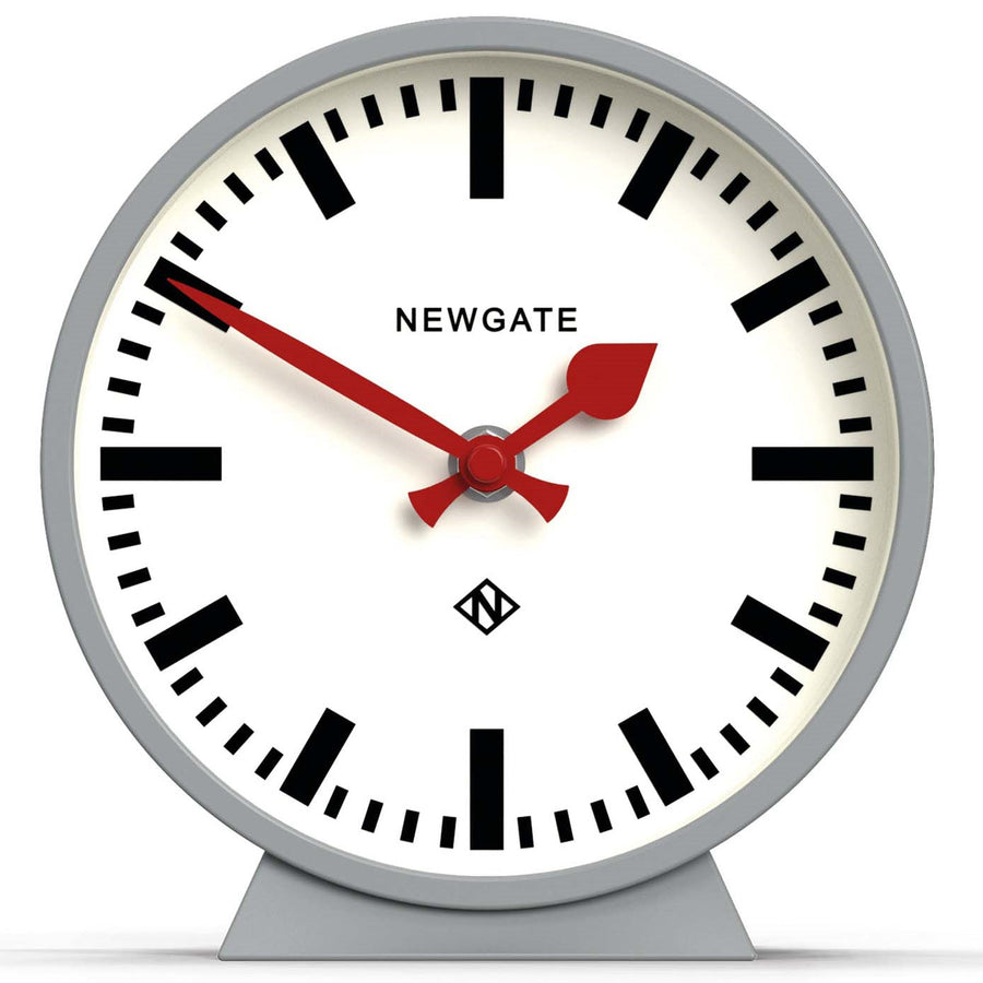Newgate Railway Mantel Clock Posh Grey 17cm NGMMAN390PGY 1