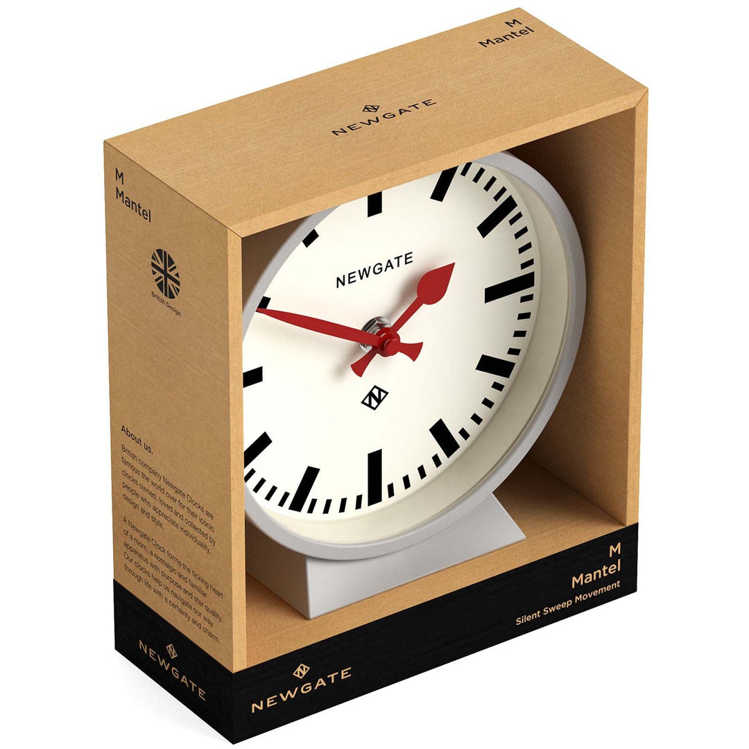 Newgate Railway Mantel Clock Posh Grey 17cm NGMMAN390PGY 5