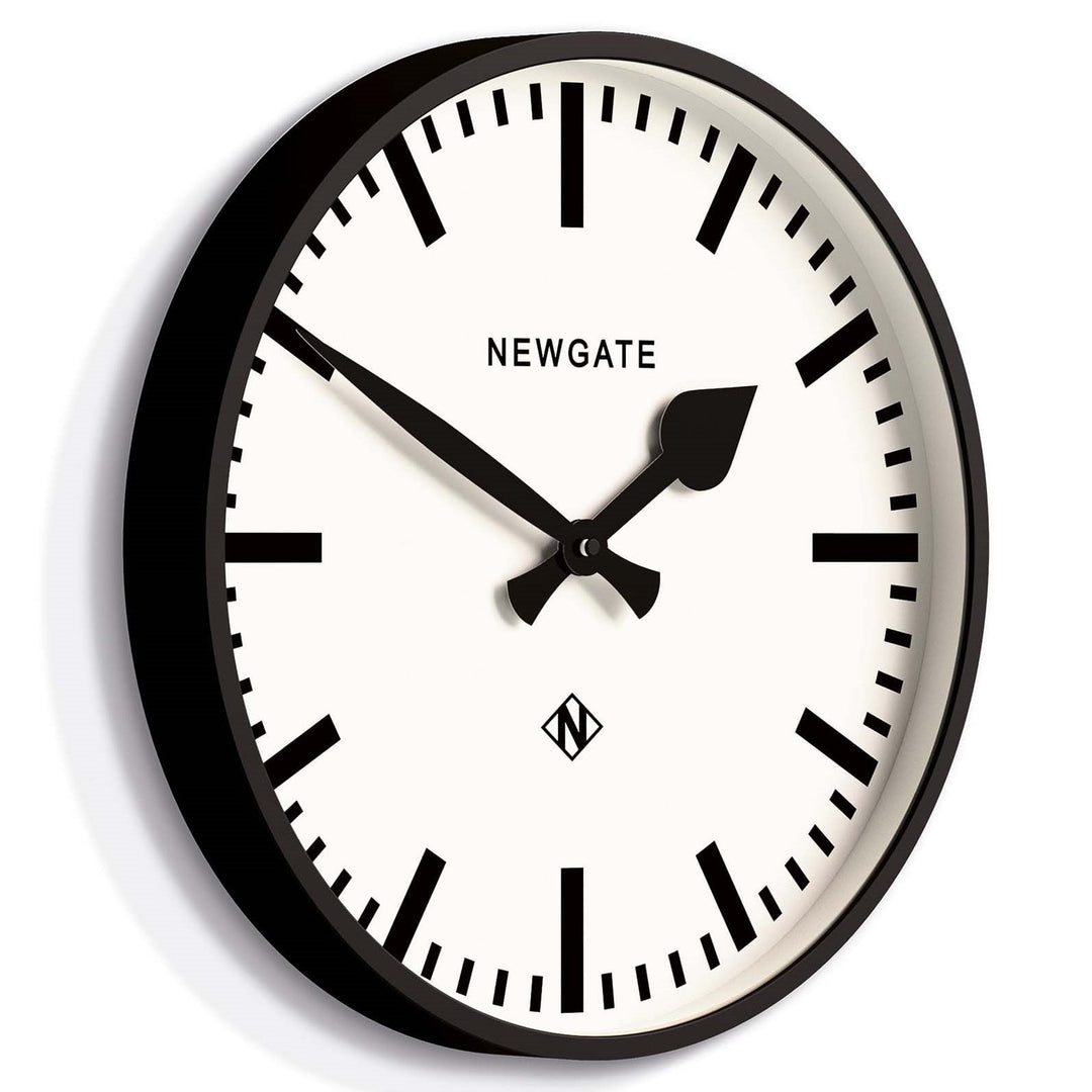 Newgate Railway Wall Clock Black 38cm NGNUMTHR390K 1