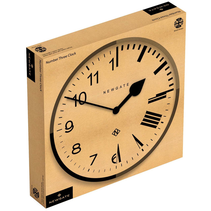 Newgate Railway Wall Clock Black 38cm NGNUMTHR390K 4