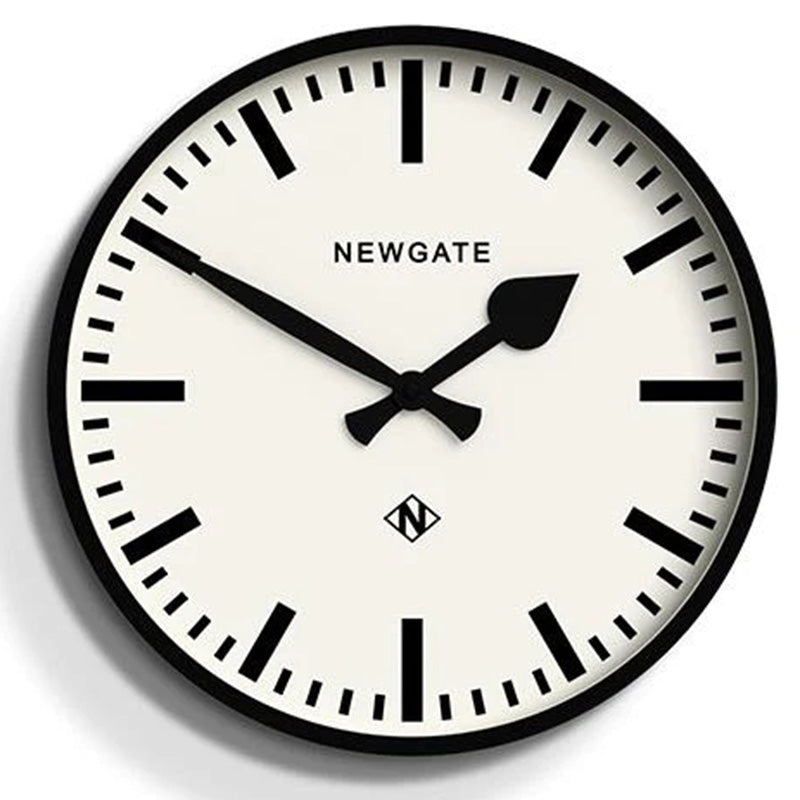 Newgate Railway Wall Clock Black 38cm NGNUMTHR390K 5