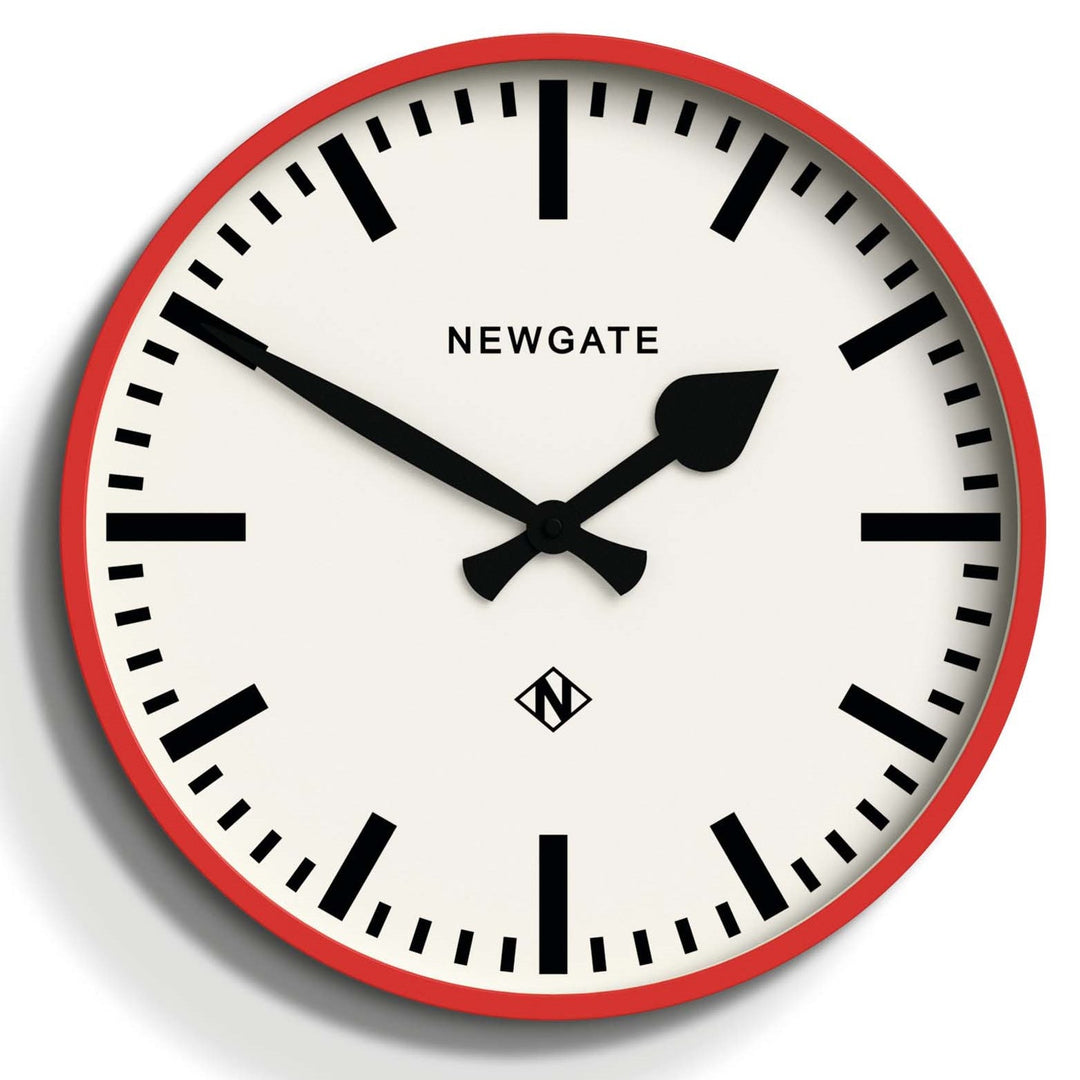 Newgate Railway Wall Clock Red 38cm NGNUMTHR390FER 1