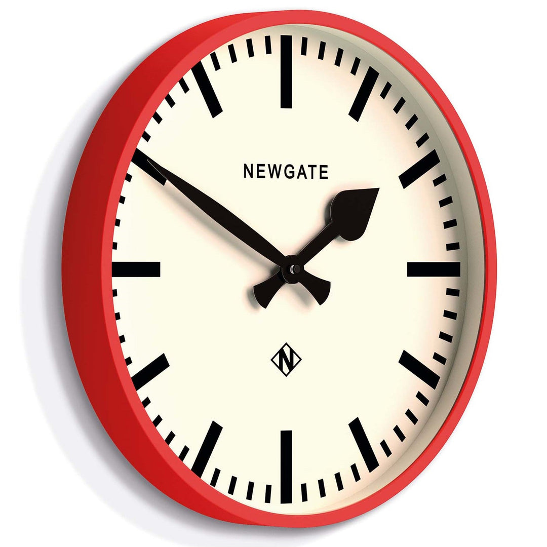 Newgate Railway Wall Clock Red 38cm NGNUMTHR390FER 2