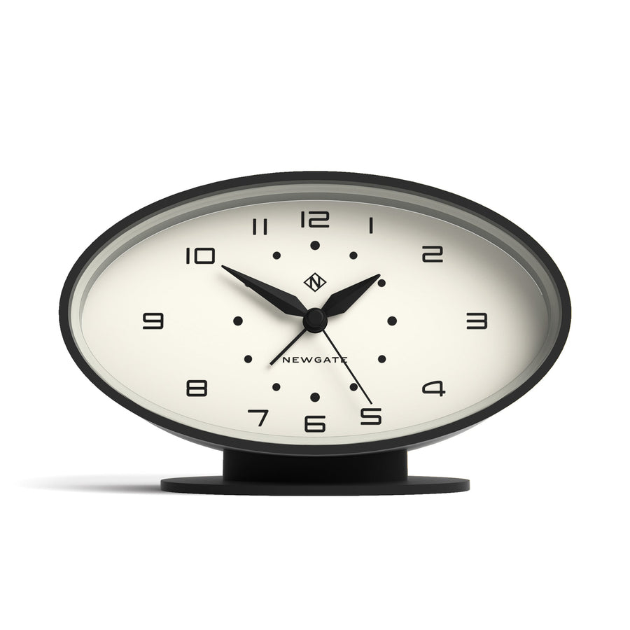 Newgate Ronnie Retro Oval Alarm Clock Black 16cm NGALM/RON34K 1