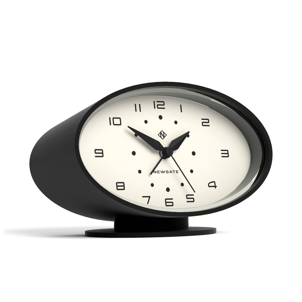 Newgate Ronnie Retro Oval Alarm Clock Black 16cm NGALM/RON34K 2