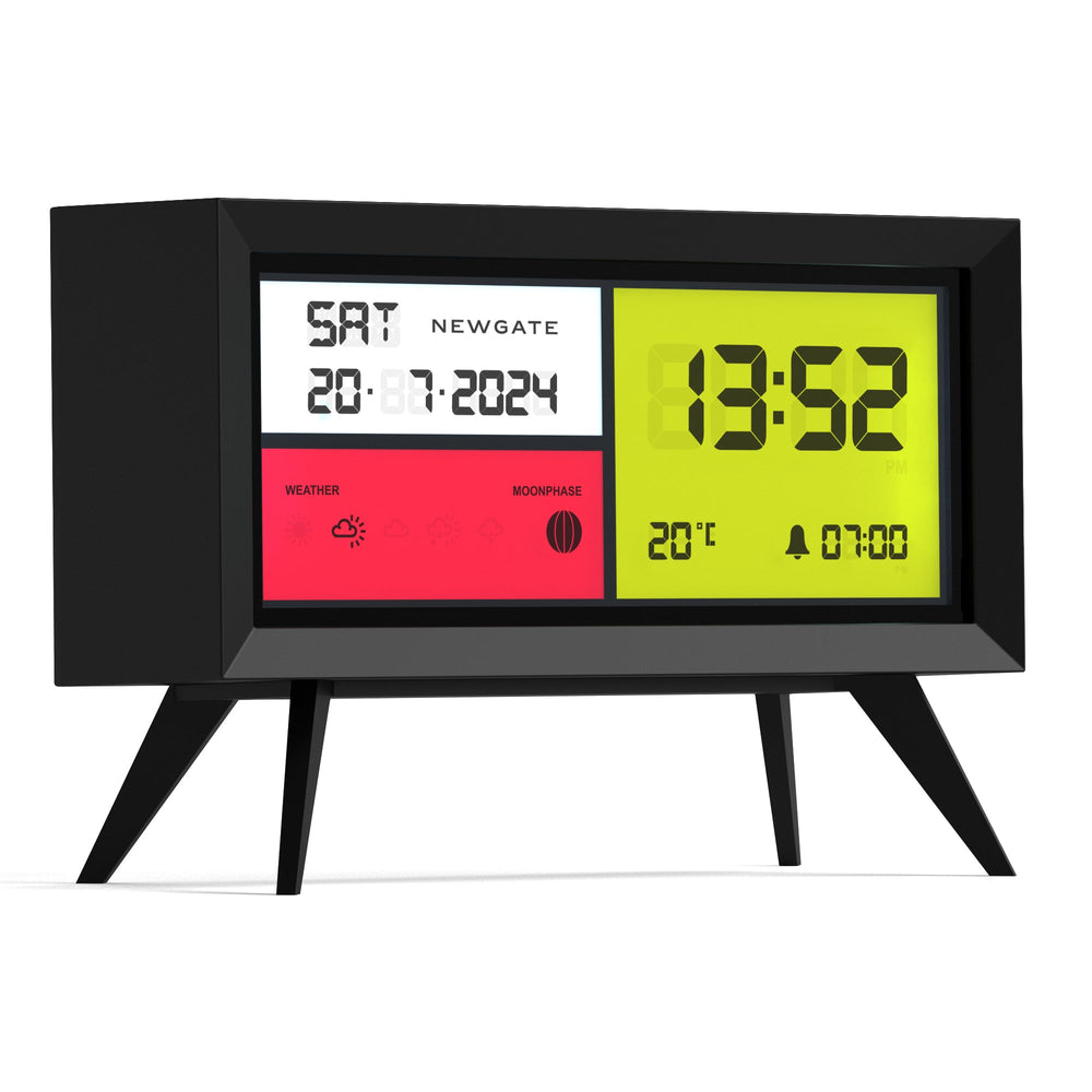 Newgate Spectronoma Multifunction LCD Alarm Clock Black 19cm NGLCD/SPECT1 2