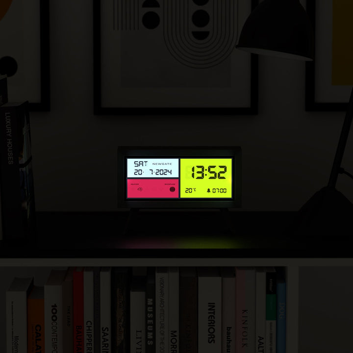 Newgate Spectronoma Multifunction LCD Alarm Clock Black 19cm NGLCD/SPECT1 4