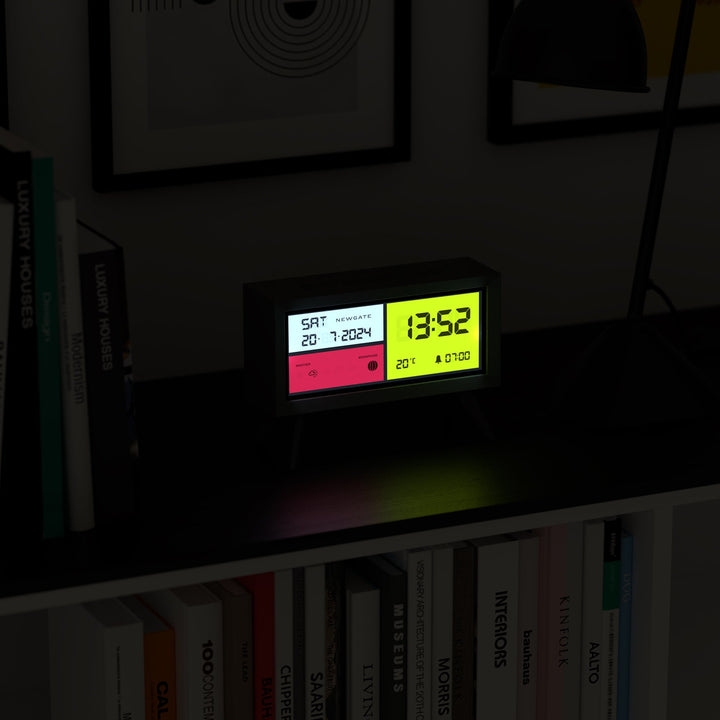Newgate Spectronoma Multifunction LCD Alarm Clock Black 19cm NGLCD/SPECT1 6